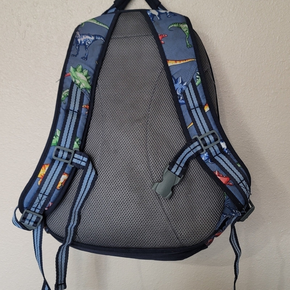 Pottery Barn Kids Blue Dinos Large Mackenzie Backpack Monogram PSA - Picture 10 of 11